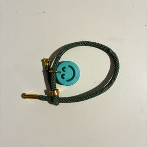 Smiley Face Teal Bracelet